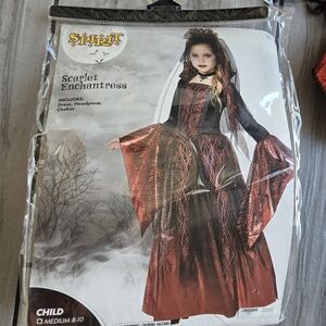 Spirit Scarlet Enchantress Kids Costume - Crimson and Ebony MEDIUM 8-10